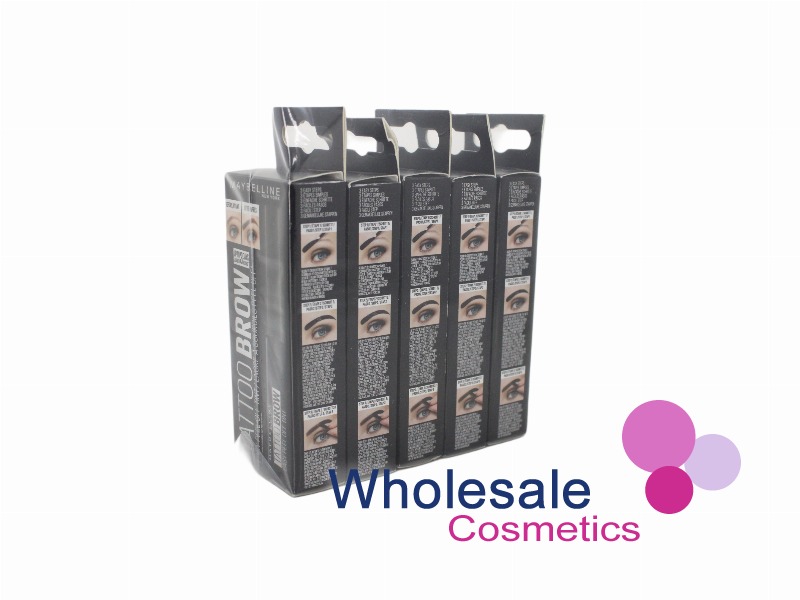 5 x Maybelline Tattoo Brow Longlasting Peel Off Gel Tint - BLACK BROWN